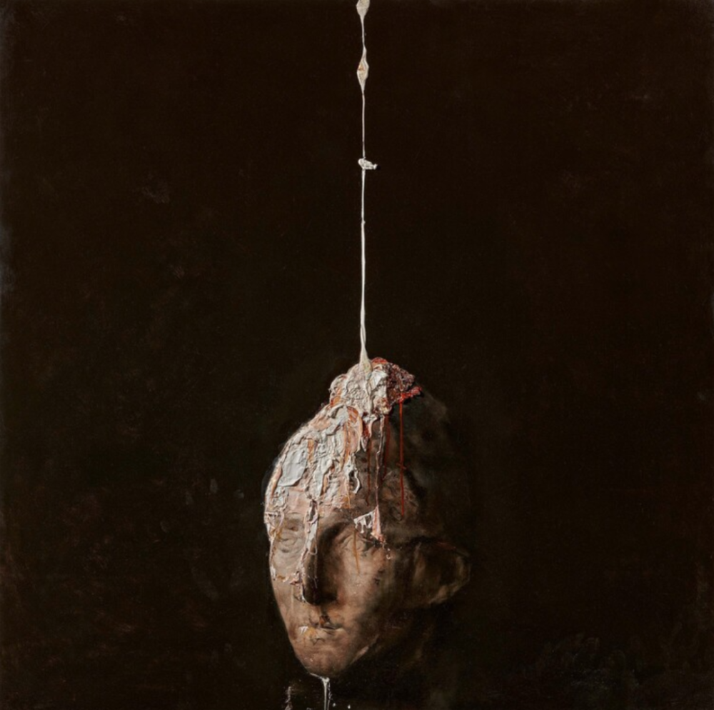 Camille (Agalma)
2008
Oil on Copper. Laid down on wood frame.
39 2/5 × 39 2/5 × 1 4/5 in
100 × 100 × 4.5 cm
