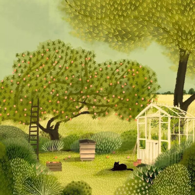 英国插画师 Jane Newland 一组童话插画
