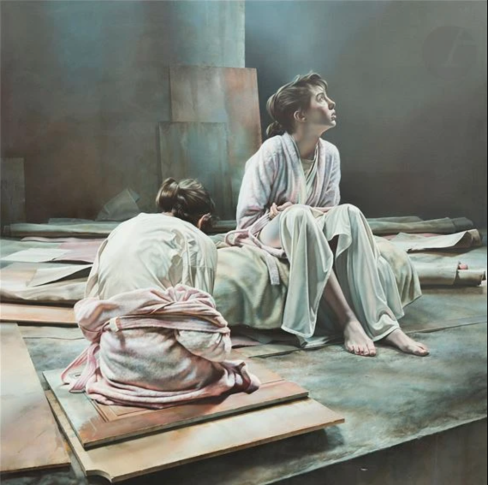 Le Grenier des anges, 1990
oil on canvas
180 x 180cm
