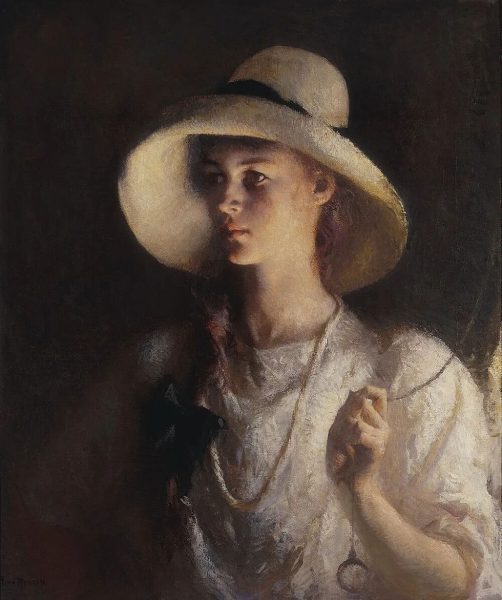 Frank Weston Benson：艺术家的女儿 ， 1912 年