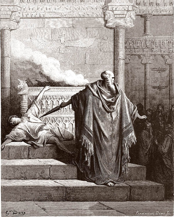 法国艺术家 古斯塔夫·多雷（Gustave Doré，1832年1月6日—1883年1月23日）出生于斯特拉斯堡，他是法国著名版画家、雕刻家和插图作家。多雷擅长运用精湛的版画雕刻技法，将故事中的插画场景刻画得气势磅礴，充满戏剧性。无论是圣经洪水滔天的末日景象，还是天使降临的神圣瞬间，都展现出令人震撼的视觉冲击力。?