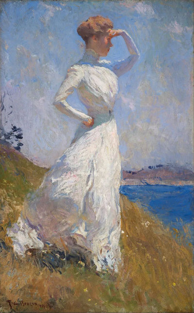 Frank Weston Benson：阳光，1909年