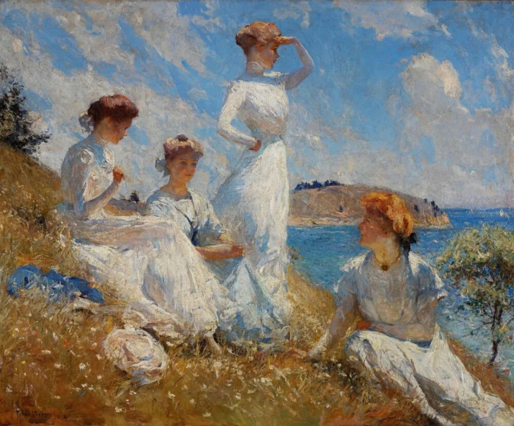 Frank Weston Benson：夏天，1909 年