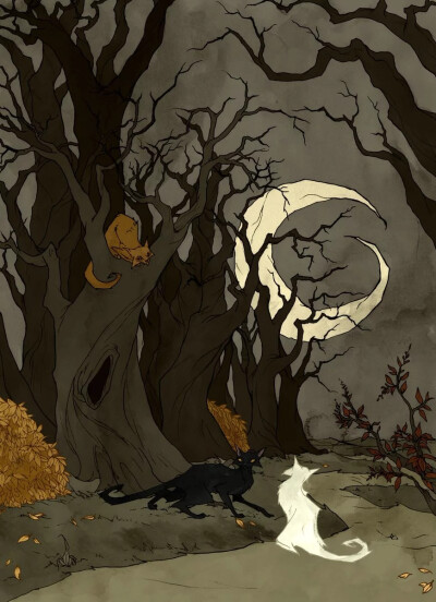 意大利插画家 Abigail Larson 一组奇幻插画
