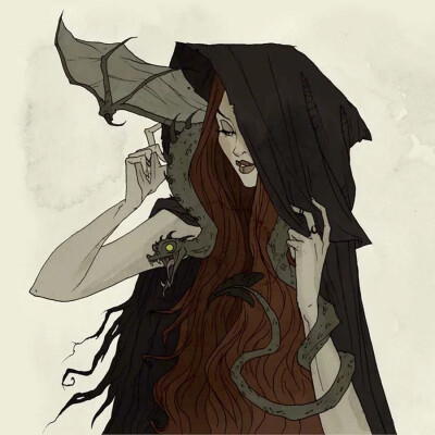 意大利插画家 Abigail Larson 一组奇幻插画
