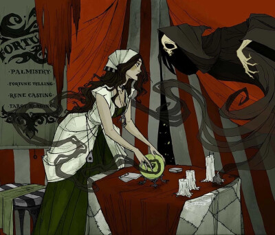 意大利插画家 Abigail Larson 一组奇幻插画
