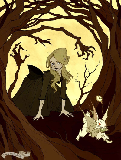 意大利插画家 Abigail Larson 一组奇幻插画
