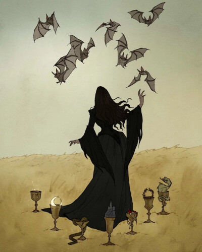 意大利插画家 Abigail Larson 一组奇幻插画
