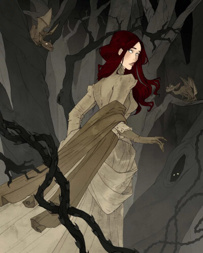 意大利插画家 Abigail Larson 一组奇幻插画
