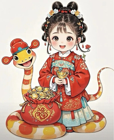 蛇年小萝莉