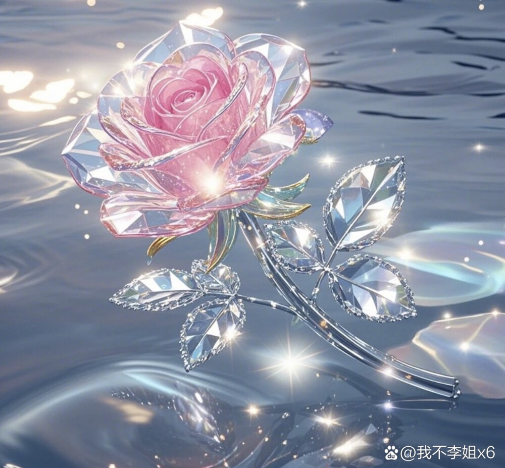 水晶玫瑰花