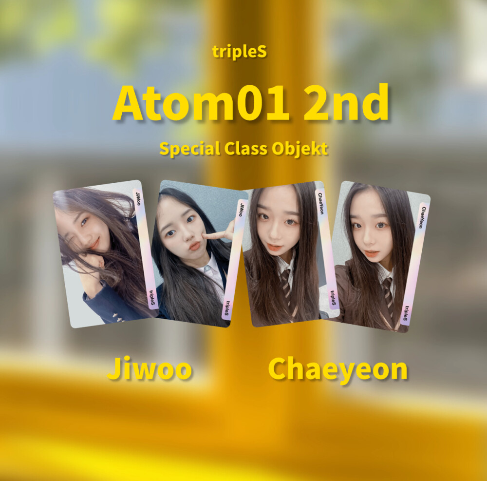 [硫卡整理 tripleS Objekt]
tripleS
Atom01 Special Class Objekt 2nd Edition
109z-116z合成216z这-217z
s3 李知禹 Jiwoo
s4 金采嬿 Chaeyeon
