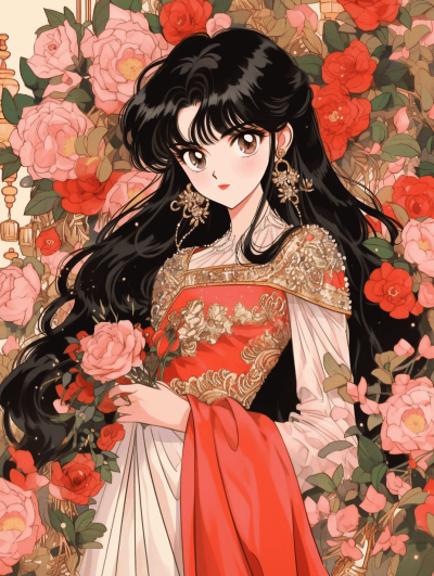 火野丽鲜红玫瑰风格