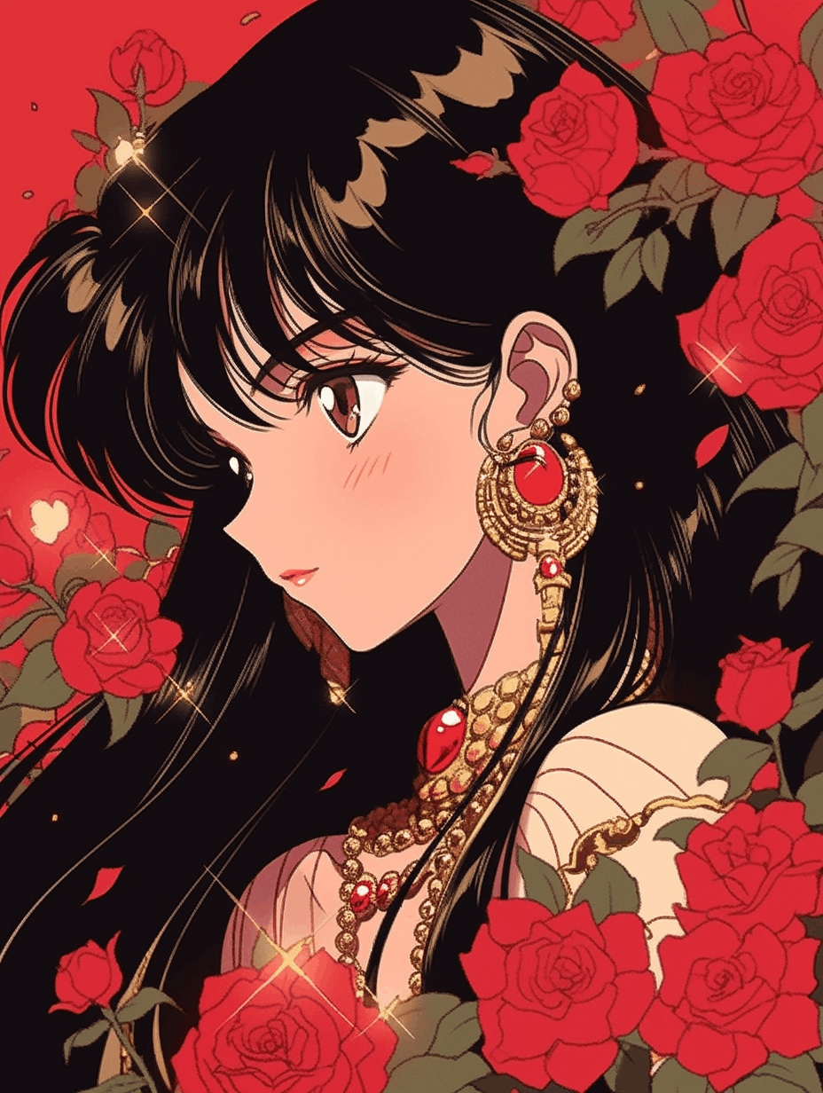 火野丽鲜红玫瑰风格