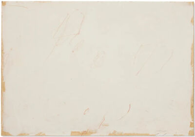 Untitled,1958,Oil-based house paint,colored pencil and pencil on paper laid down on canvas,67.9x100cm
