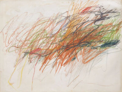 Untitled,1954,Gouache,wax crayon,and colored pencil on paper,48.5x64cm
