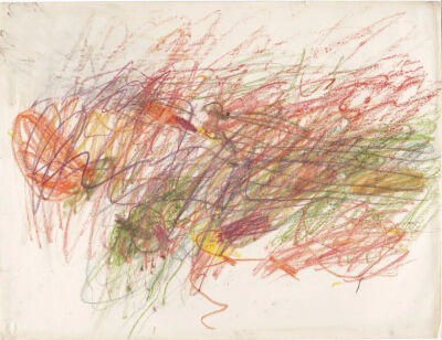 Untitled, 1954,Gouache,crayon,and colored pencil on paper,48.3×63.2cm
