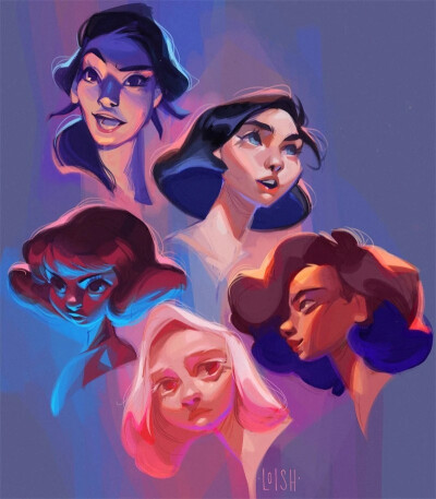 荷兰插画艺术家 Lois van Baarle 一组插画艺术
