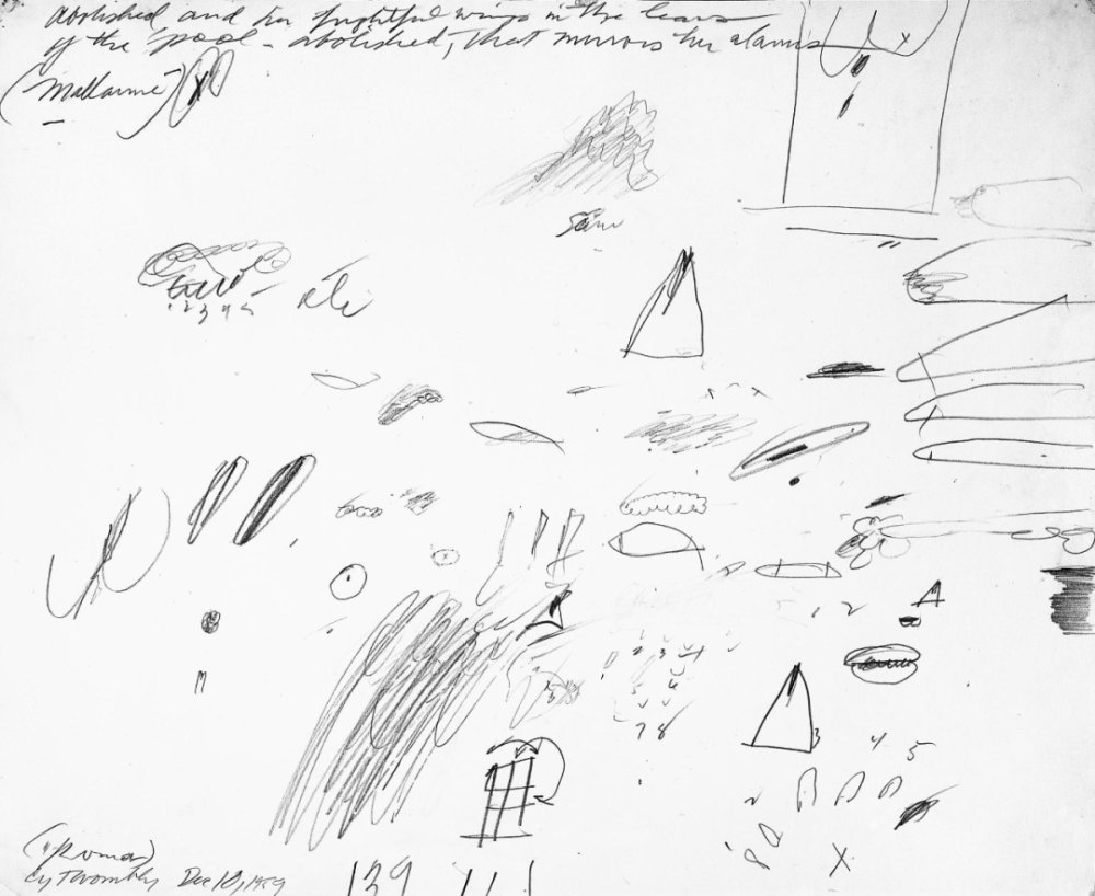 Sans titre,1959,Mine graphite sur papier,35x42.5cm