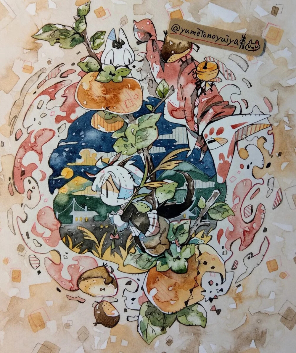 日本插画师 ゆめたに

