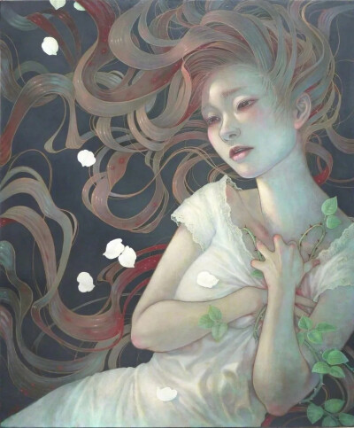 日本插画家 平野実穂(Miho Hirano) 一组唯美人物插画作品
