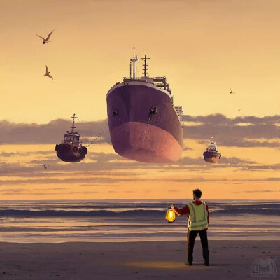 俄罗斯插画师 Alex Andreyev 一组插画设计
