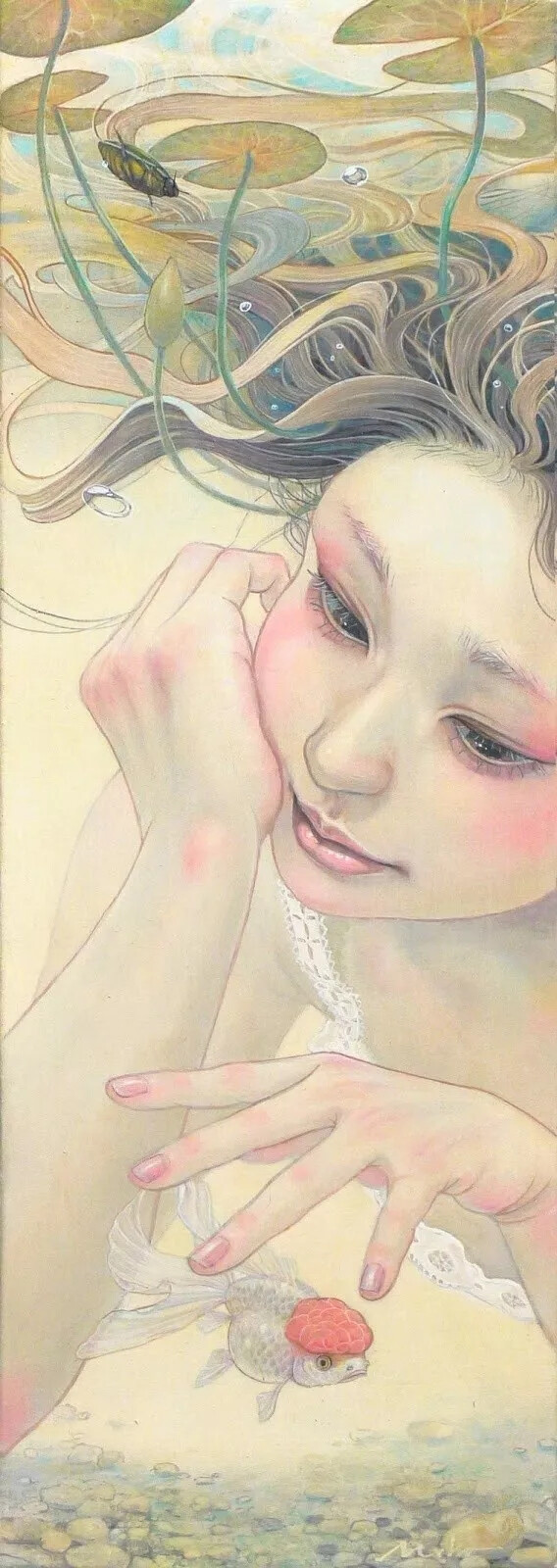 日本插画家 平野実穂(Miho Hirano) 一组唯美人物插画作品
