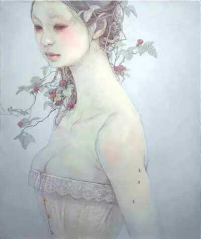 日本插画家 平野実穂(Miho Hirano) 一组唯美人物插画作品
