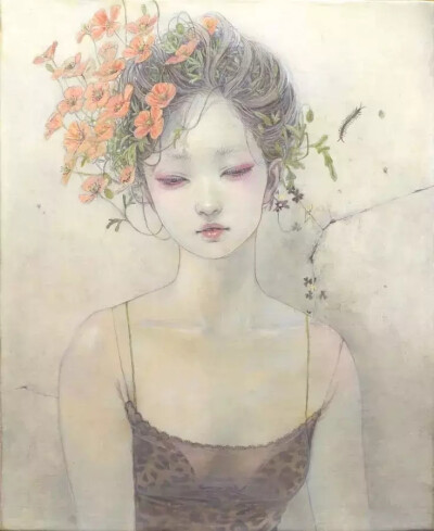 日本插画家 平野実穂(Miho Hirano) 一组唯美人物插画作品
