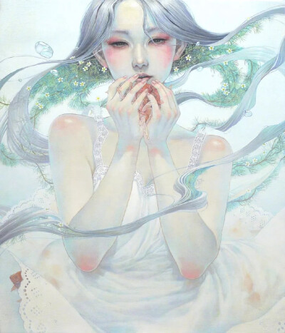 日本插画家 平野実穂(Miho Hirano) 一组唯美人物插画作品
