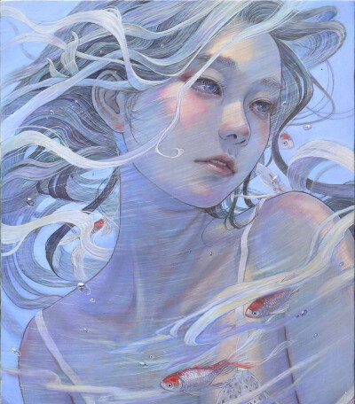 日本插画家 平野実穂(Miho Hirano) 一组唯美人物插画作品
