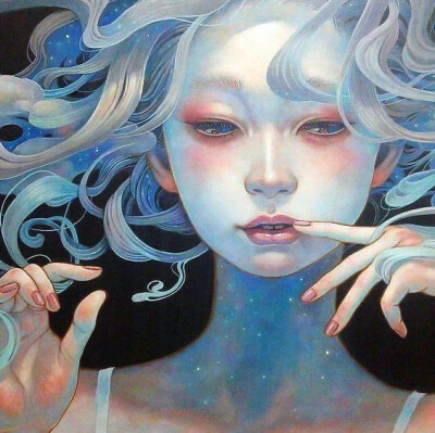 日本插画家 平野実穂(Miho Hirano) 一组唯美人物插画作品
