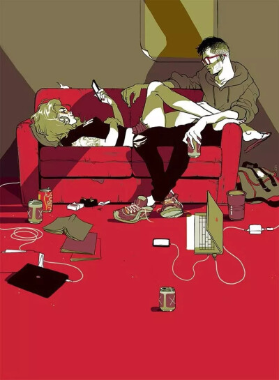 以色列插画家 Tomer Hanuka 插画艺术作品