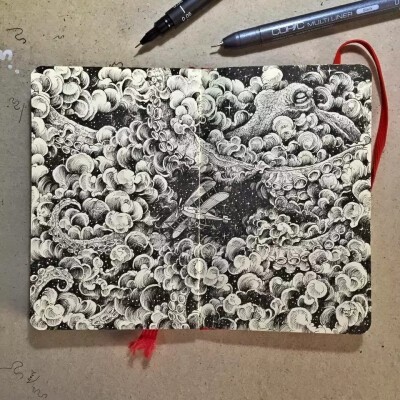 菲律宾插画师 Kerby Rosanes 细致的手绘插画作品
