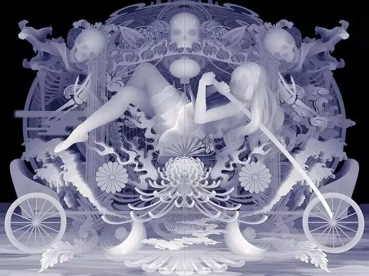 日本插画艺术家Kazuki Takamatsu（高松和树）水粉人物插画艺术