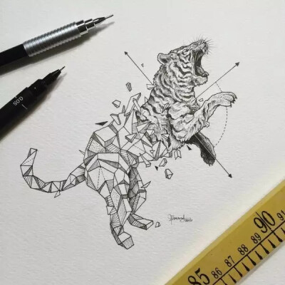 菲律宾插画师 Kerby Rosanes 细致的手绘插画作品
