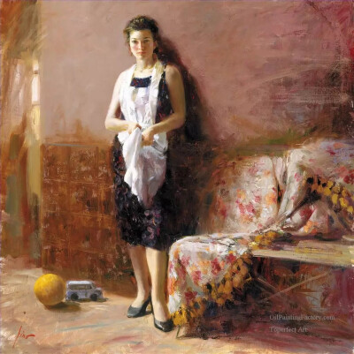 意大利当代油画家 皮诺·德埃尼 Pino Daeni (1939年11月8日—）绘画艺术作品
