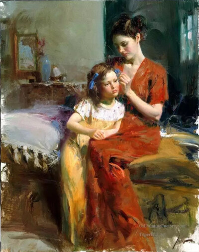 意大利当代油画家 皮诺·德埃尼 Pino Daeni (1939年11月8日—）绘画艺术作品
