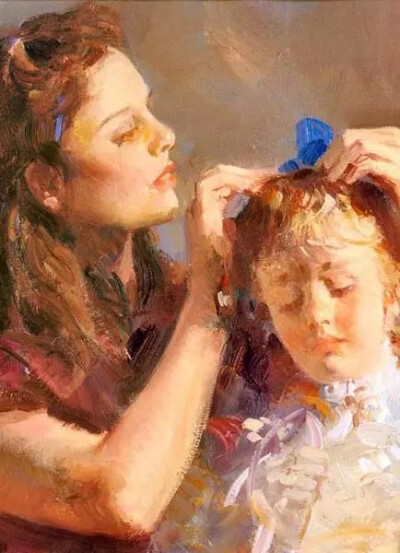 意大利当代油画家 皮诺·德埃尼 Pino Daeni (1939年11月8日—）绘画艺术作品
