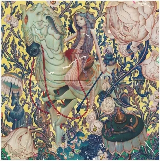 美籍华人插画家 James Jean 的画风简明唯美，十分具个人风格
