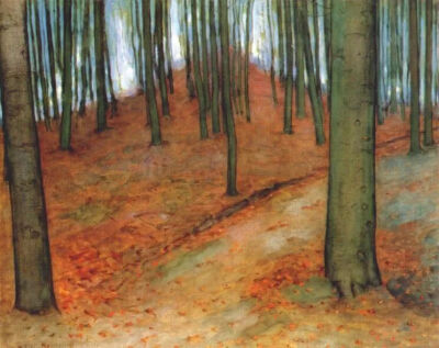 Wood with beech trees
彼埃·蒙德里安1899 年