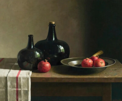 亨克·哈勒曼特（Henk Helmantel）是一位荷兰当代写实派画家，出生于1945年。哈勒曼特以其高超的写实技巧和作品中典雅明亮的气氛而闻名。他的创作风格深受荷兰画家林布兰的影响，擅长以卓越的技巧描绘宽广明亮的空间…