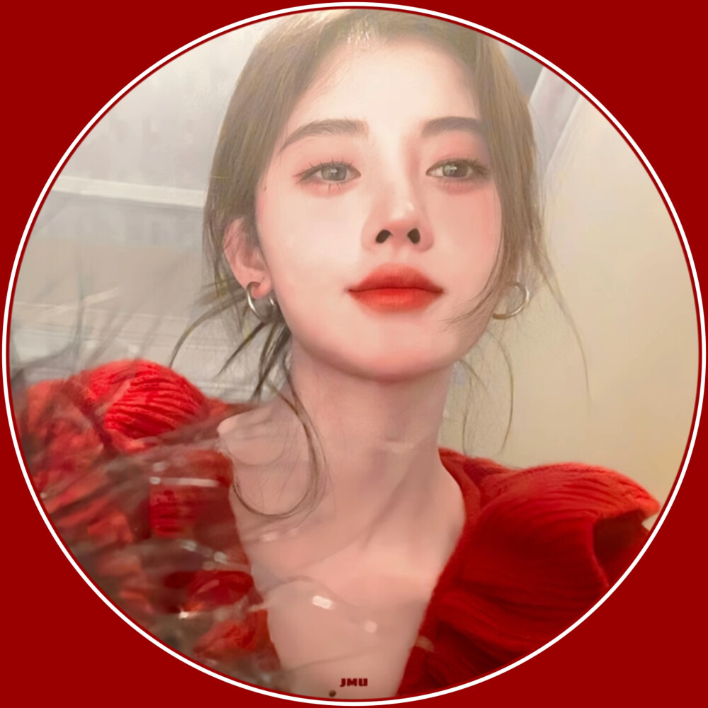 鞠婧祎圆框头像拿图吱声,谢谢