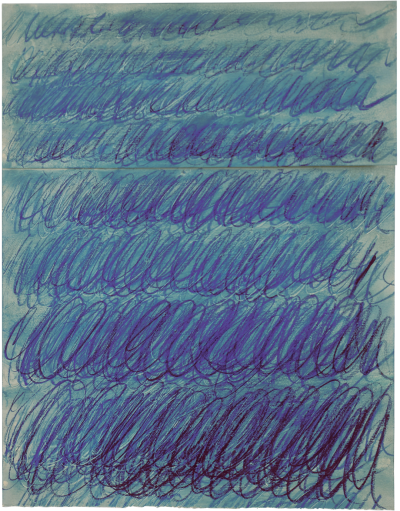 Untitled,1969,Oil paint,wax crayon,40.9×31.8cm