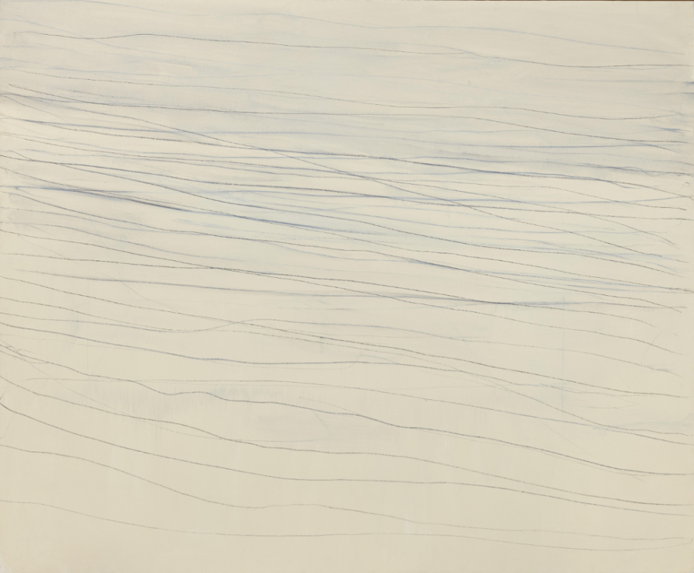 Untitled,1969,Oil-based house paint,wax crayon,
and graphite on canvas,201.9×245.1cm
