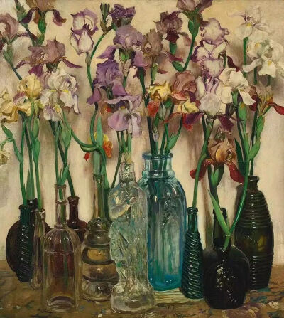 《朗姆酒鸢尾》弗雷德里克·贾德·沃夫
Rum Row, Frederick Judd Waugh, 1922
