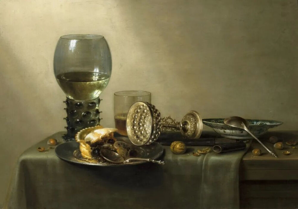 Willem Claesz. Heda：甜点，1637年，波兰沙华国家博物馆