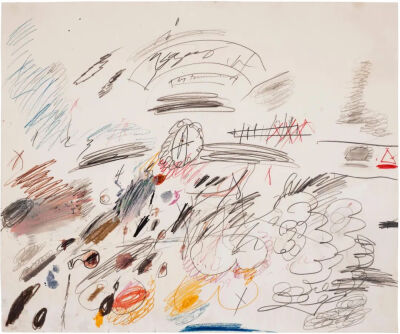 Untitled,1963-1964,Graphite,wax crayon,
colored pencil and ink on paper,50x60cm
