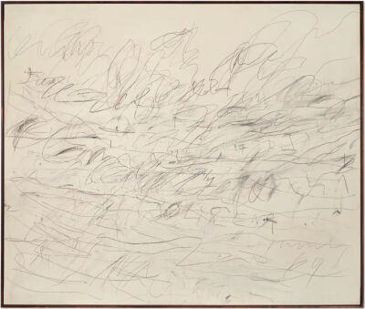 Untitled[Bolsena],1969,Graphite,
wax crayon and oil-based house paint on canvas,200x237.2cm
