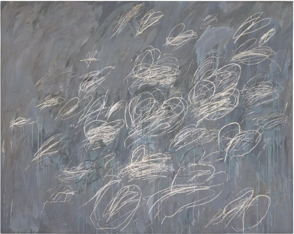 Untitled,1968,Oil-based house paint 
and wax crayon on canvas,172.4x218.4cm
